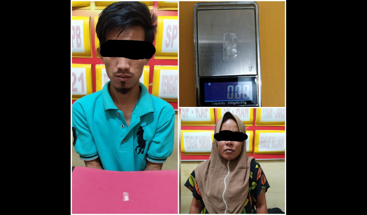 Pemakai "Nyanyi", IRT Pengedar Sabu Diangkut ke Polsek Langsa